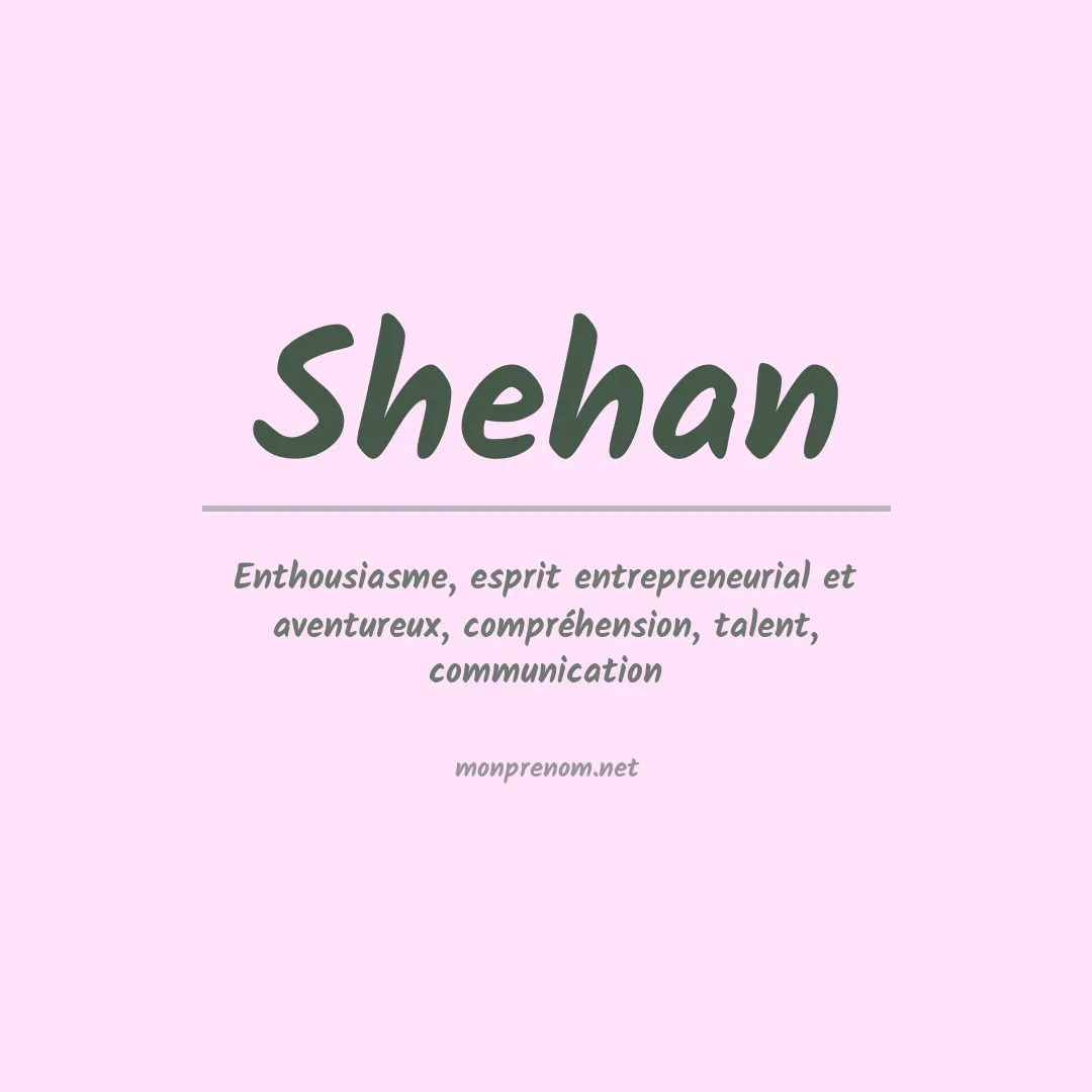 Prénom Shehan