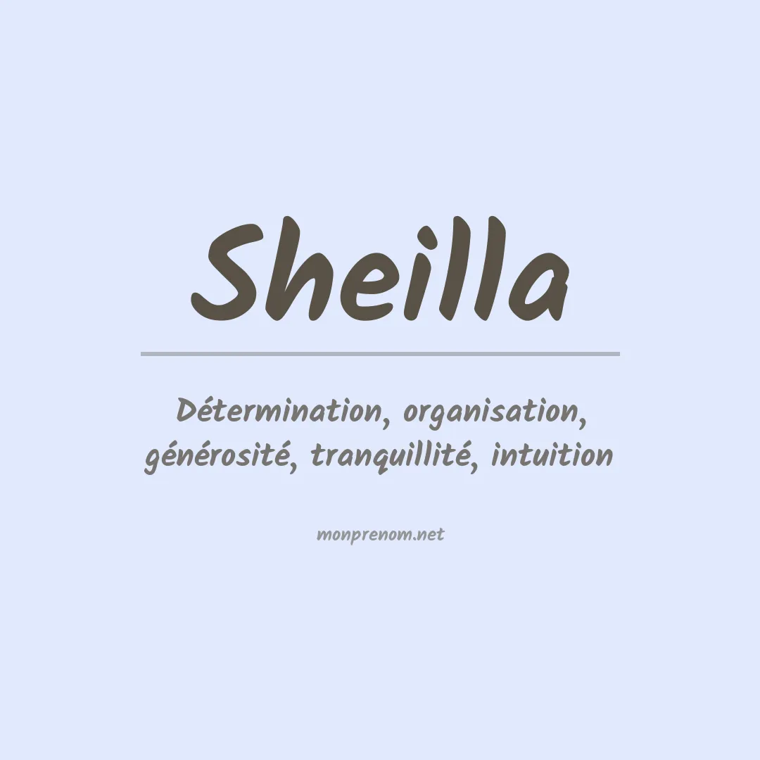 Prénom Sheilla