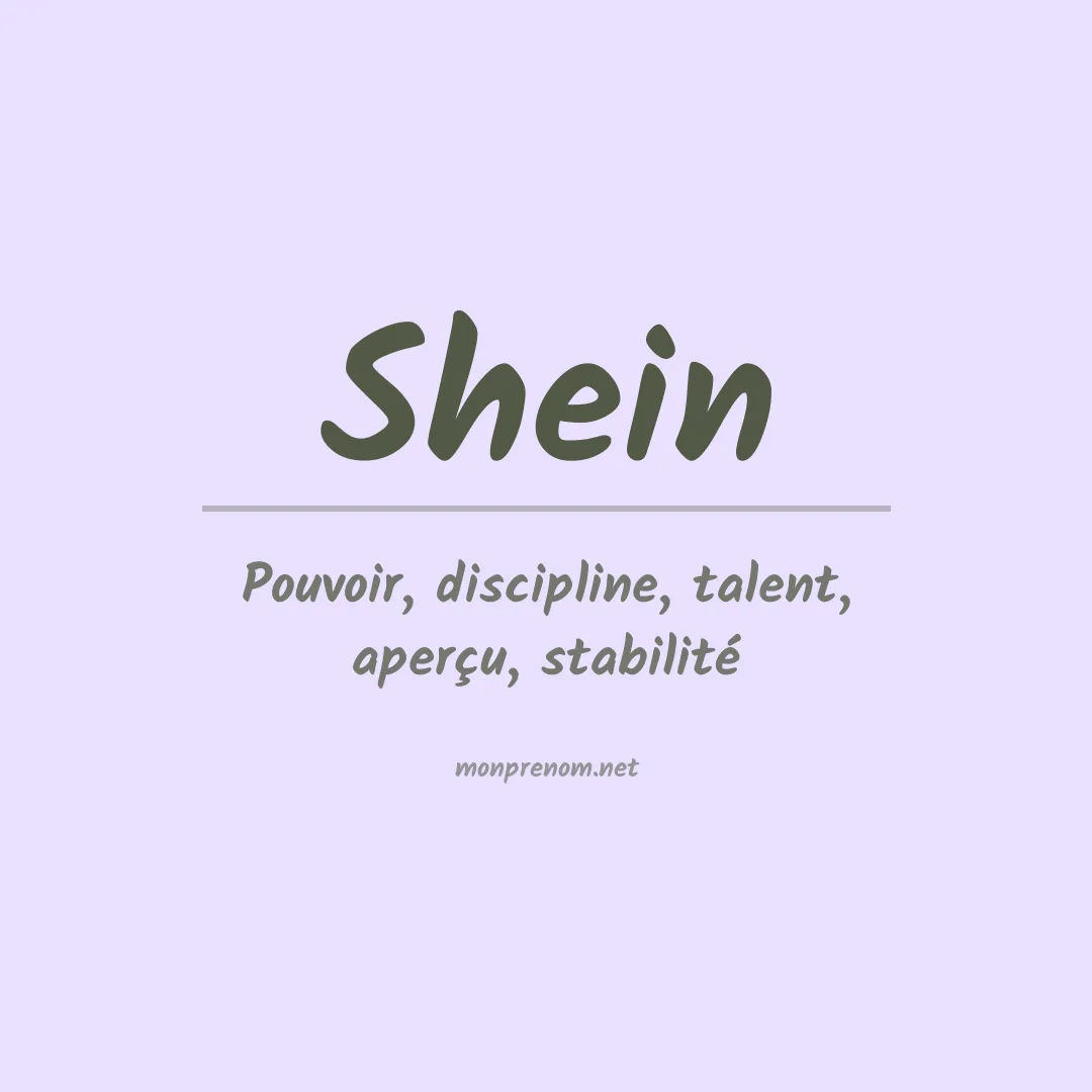 Prénom Shein