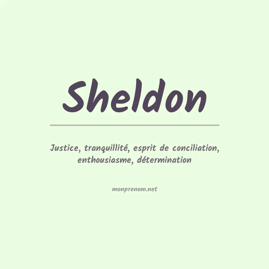 Prénom Sheldon