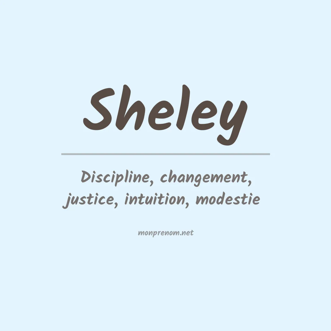 Prénom Sheley