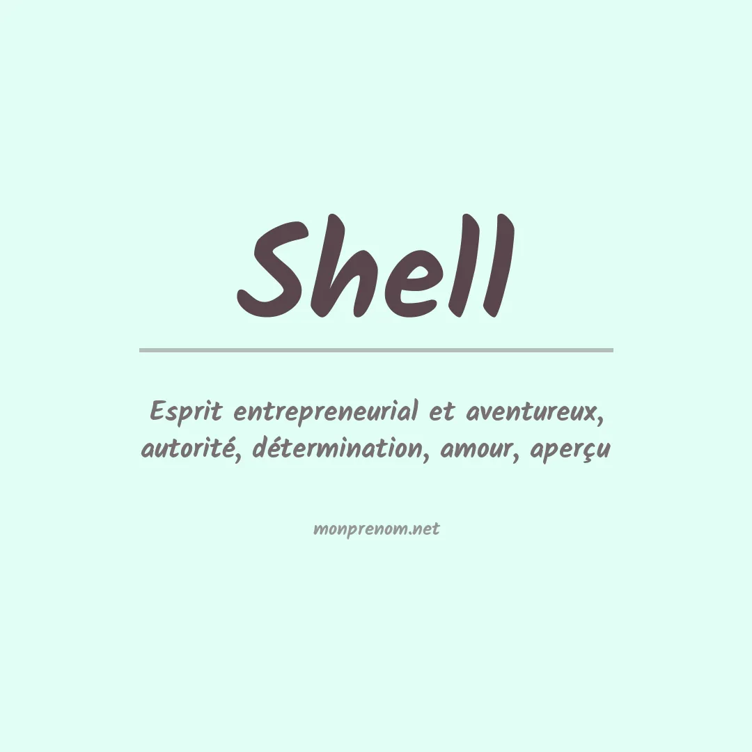 Prénom Shell