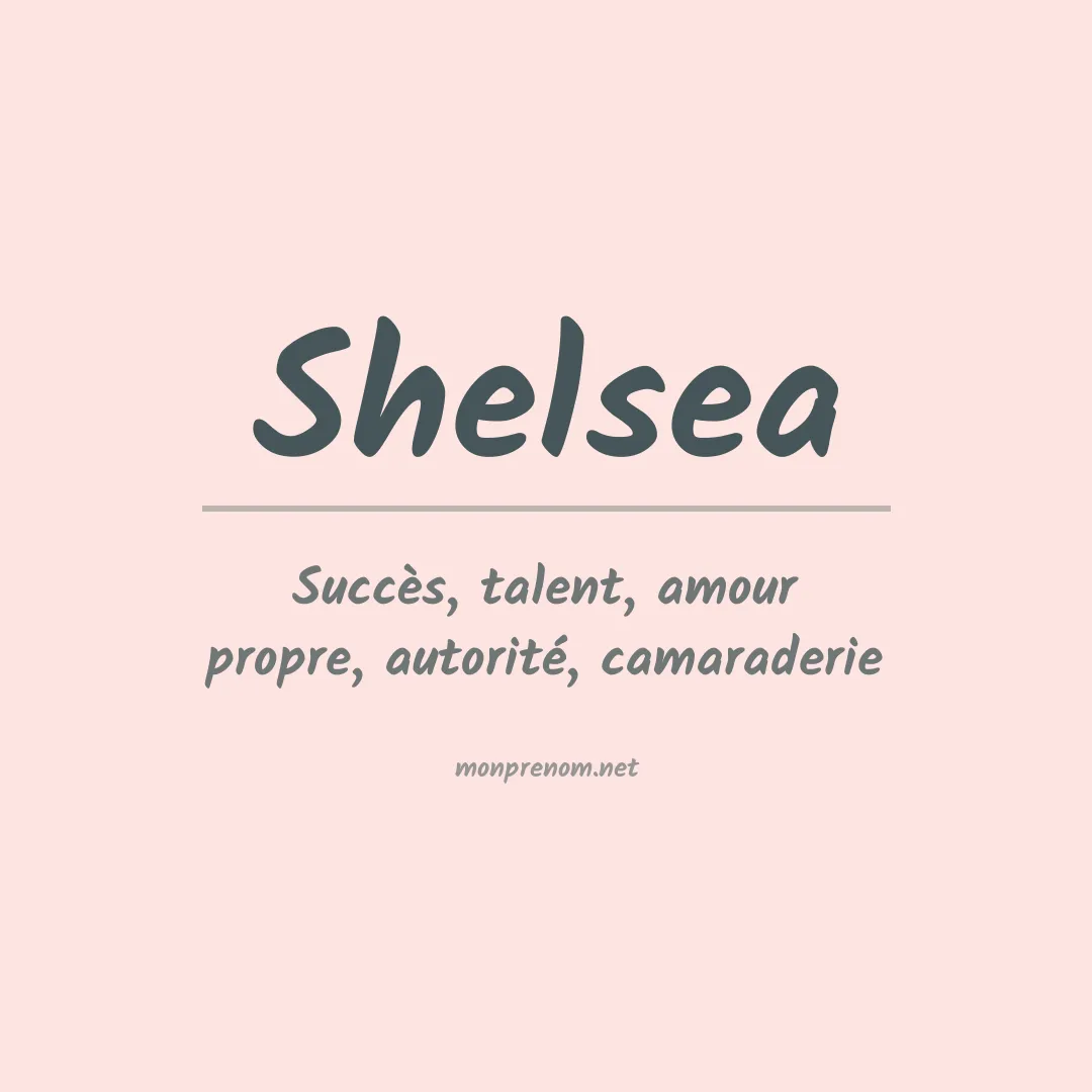 Prénom Shelsea