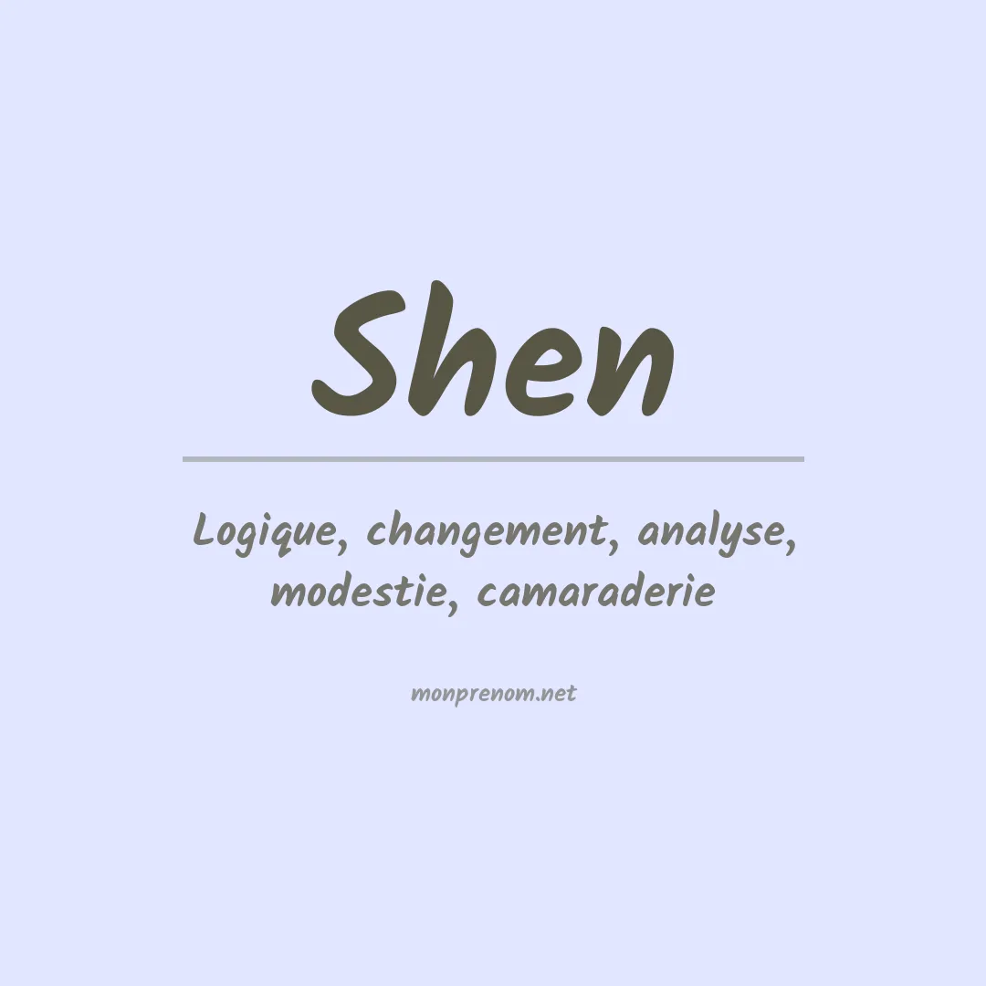Prénom Shen