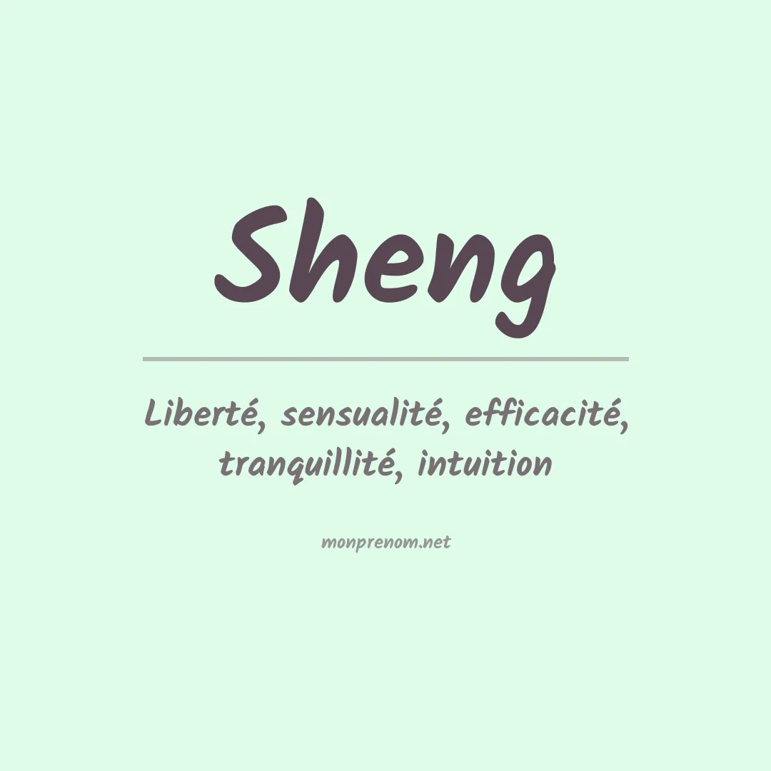 Prénom Sheng