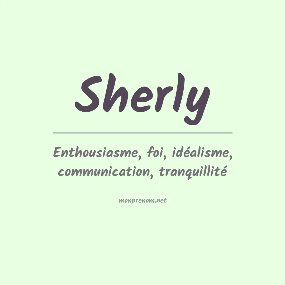 Prénom Sherly