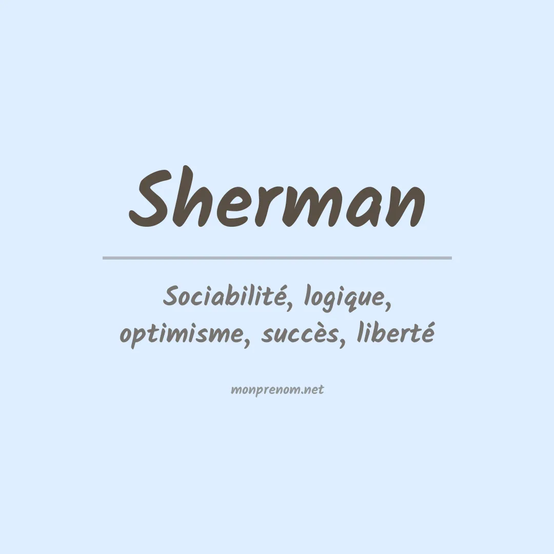Prénom Sherman