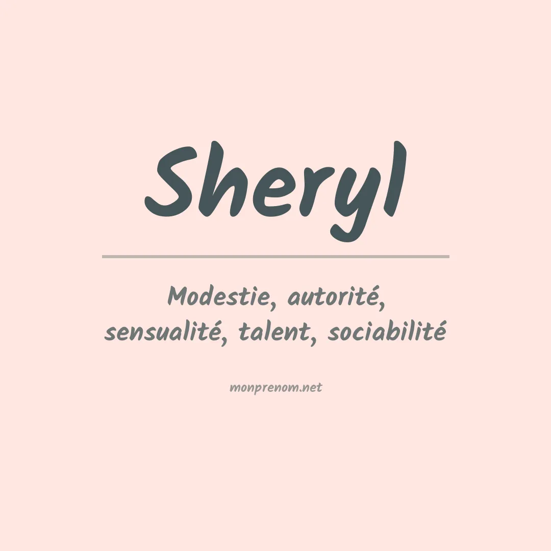 Signification du prénom Sheryl
