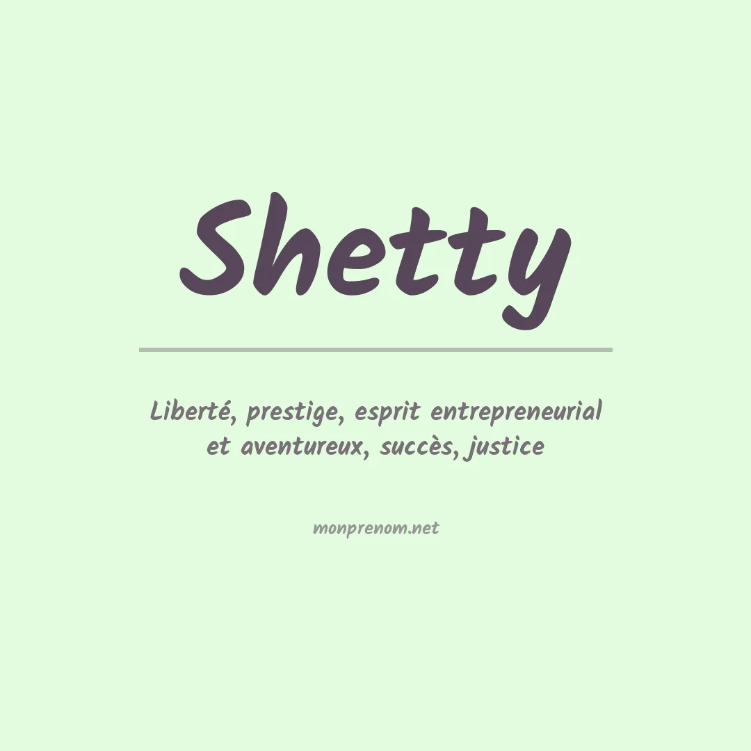 Prénom Shetty
