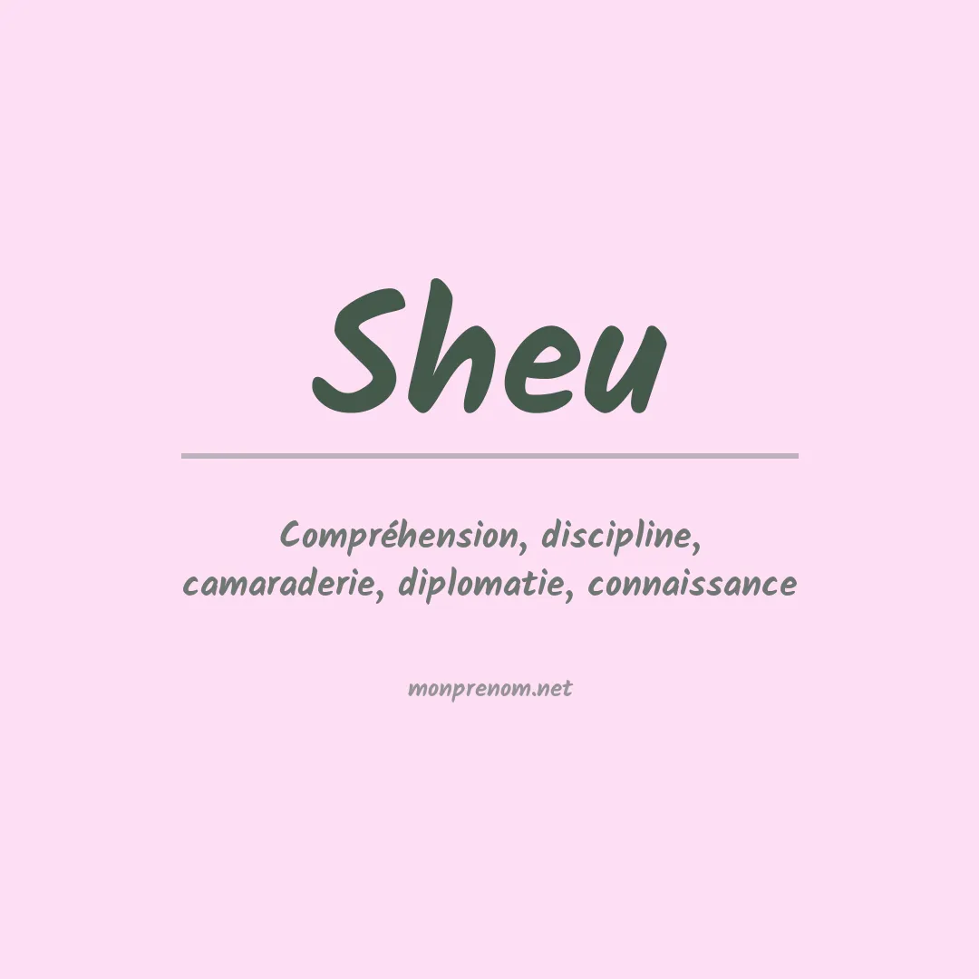 Prénom Sheu