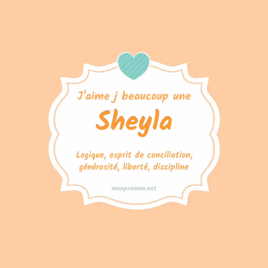 J'aime beaucoup Sheyla