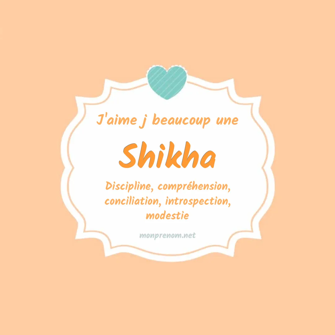 J'aime beaucoup Shikha