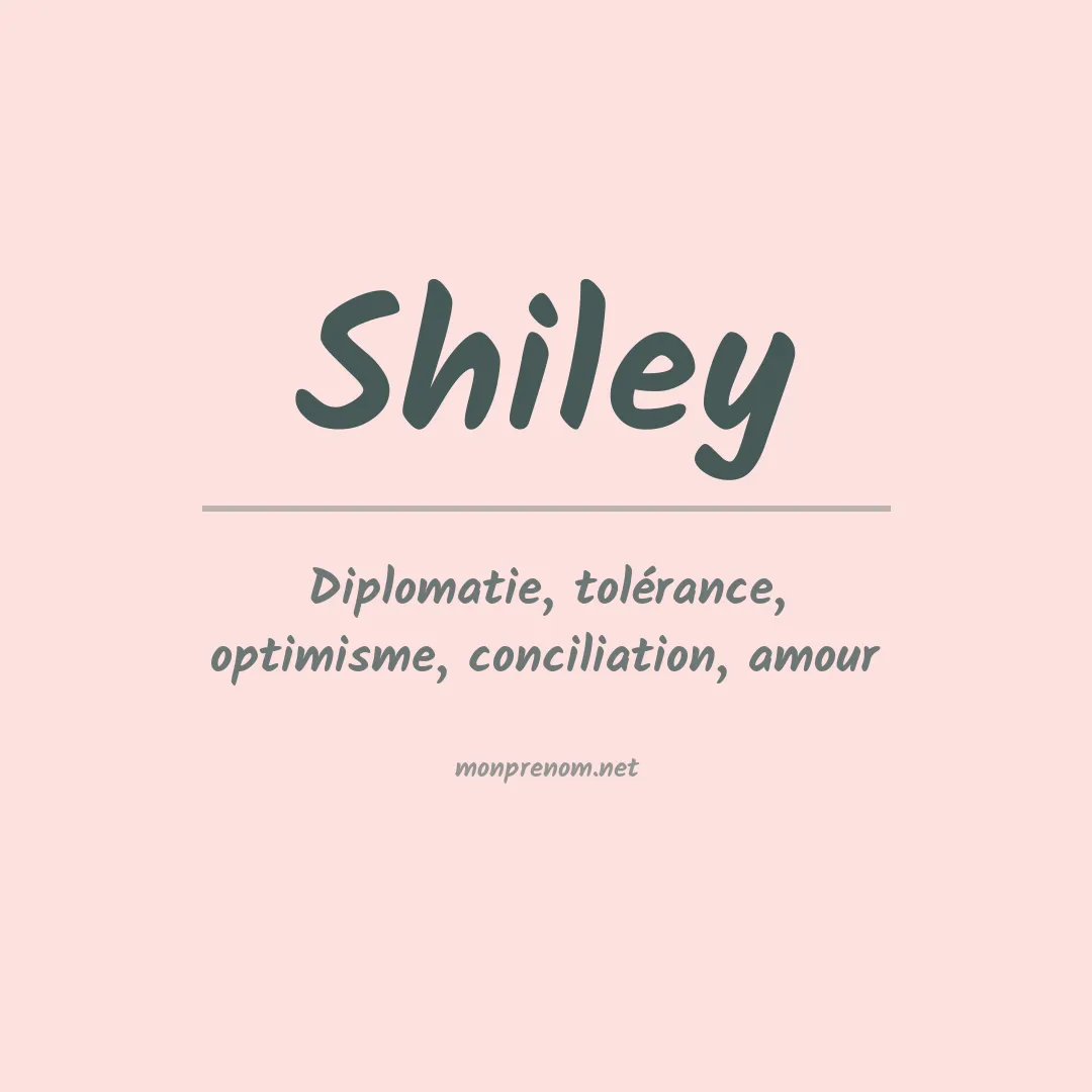 Prénom Shiley