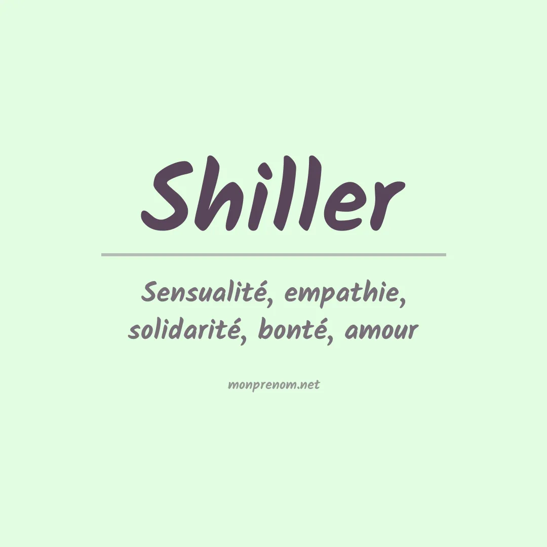 Prénom Shiller