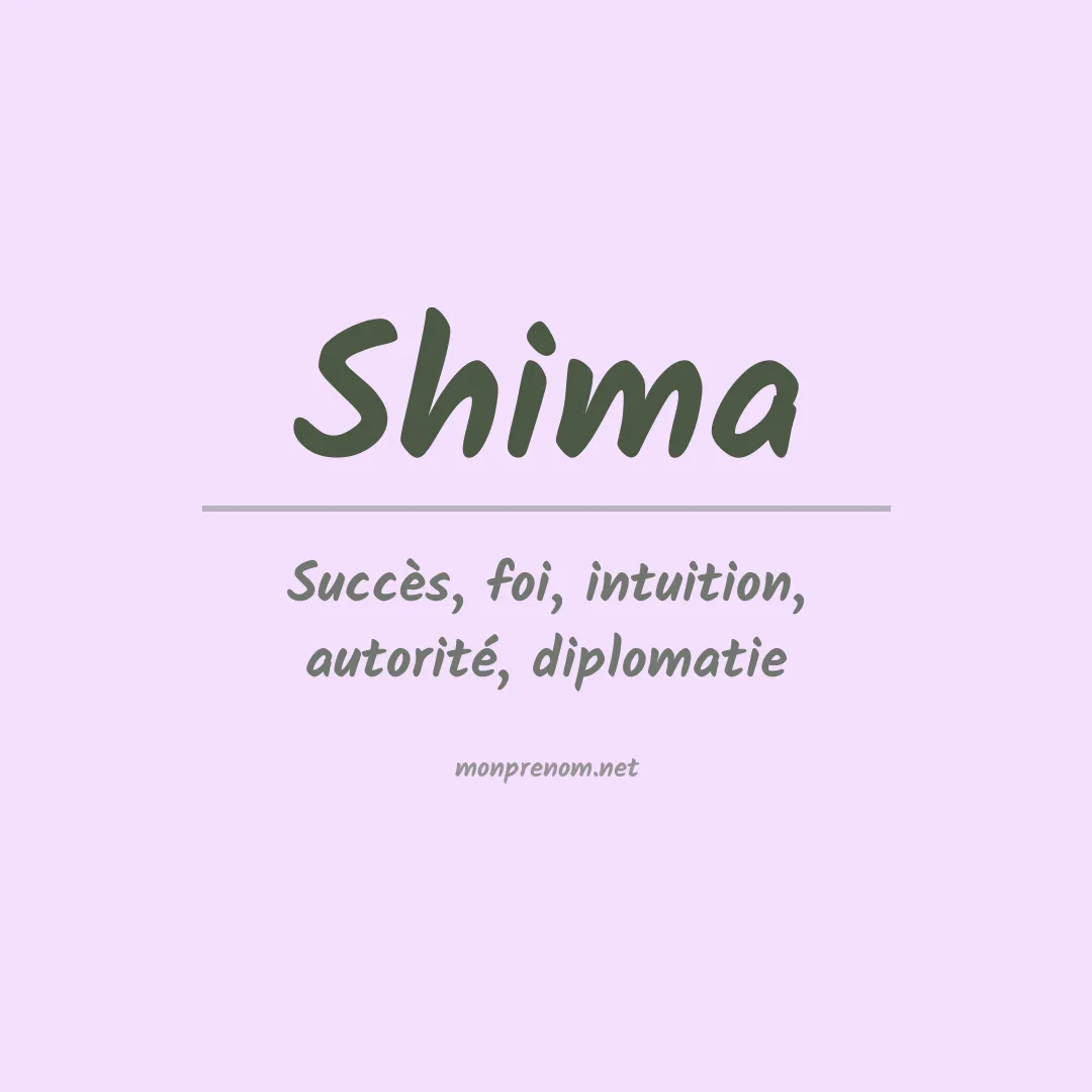 Prénom Shima