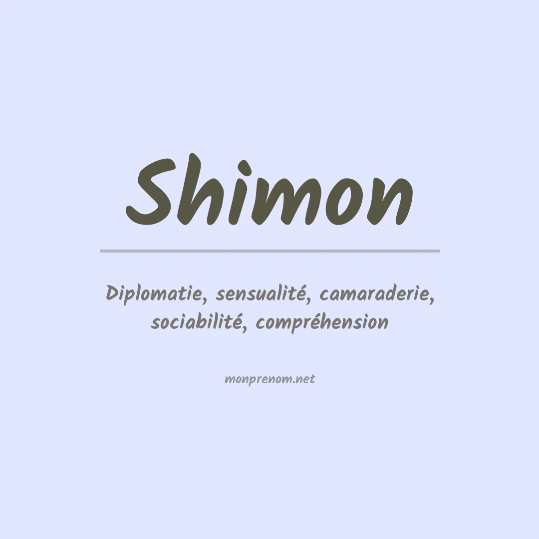 Prénom Shimon