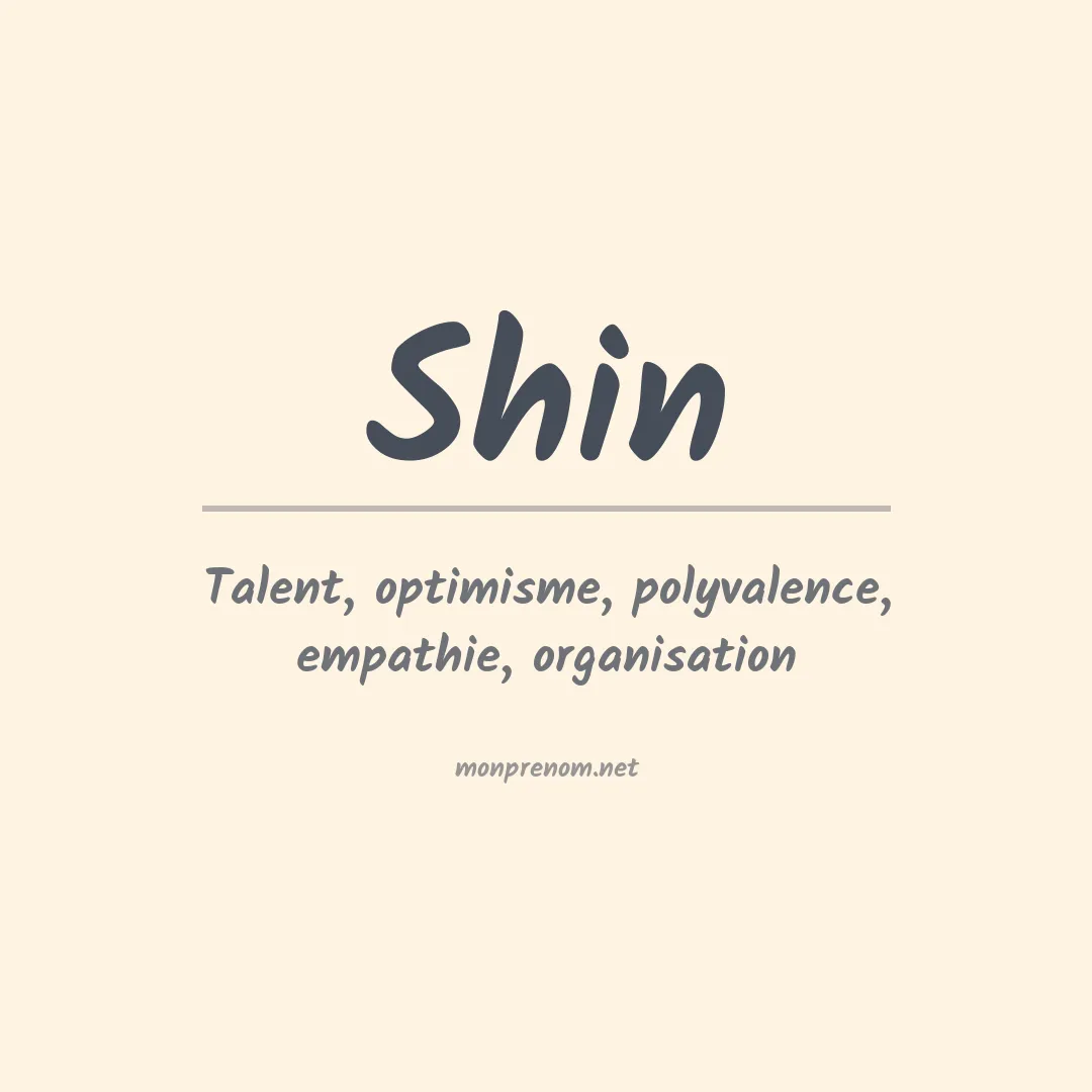 Prénom Shin