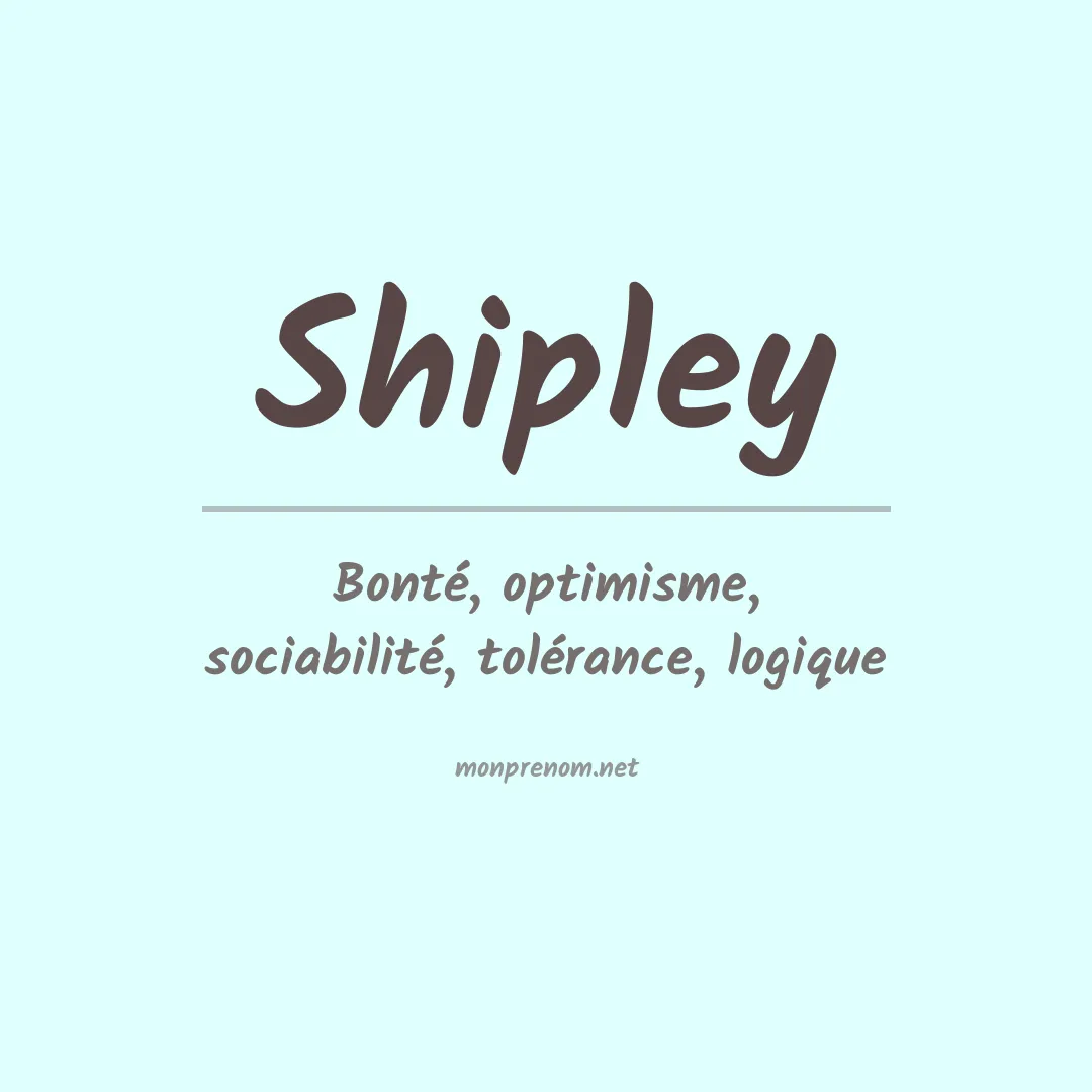 Prénom Shipley