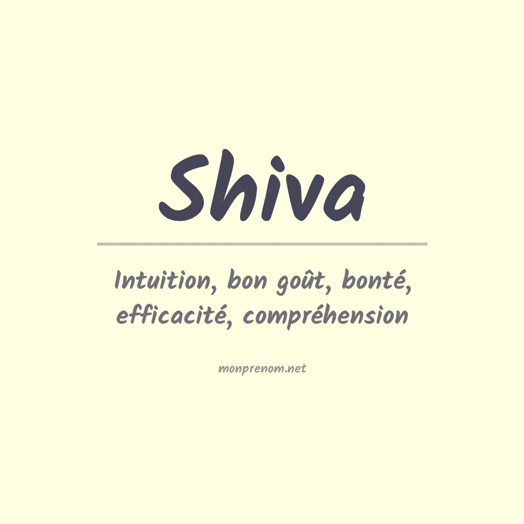 Prénom Shiva