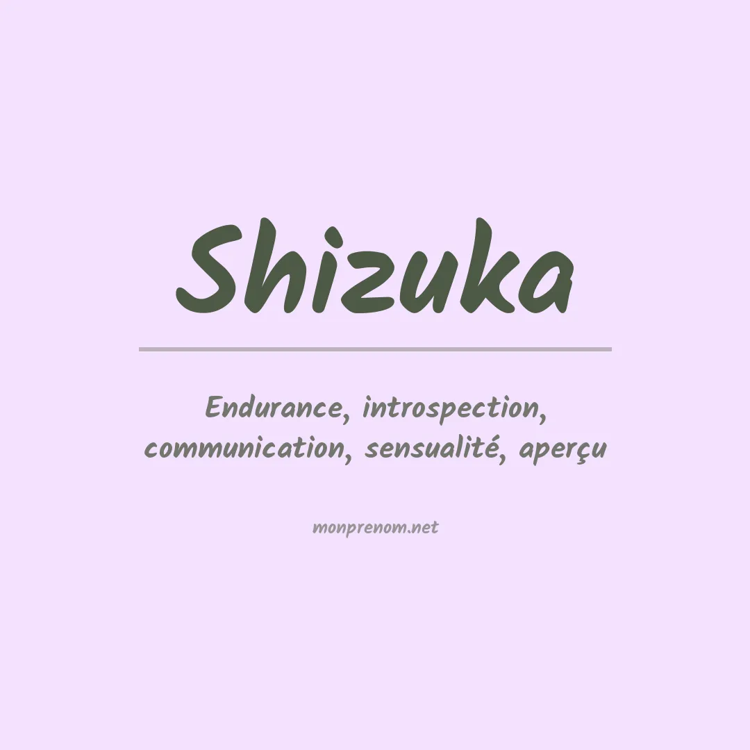 Prénom Shizuka