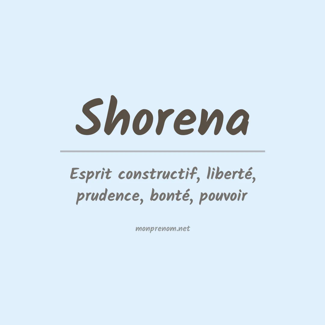Prénom Shorena