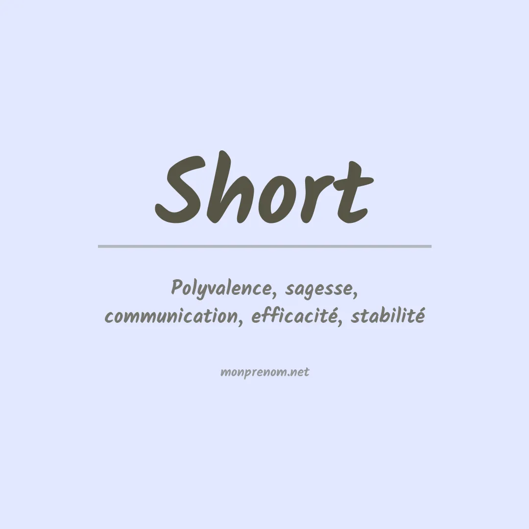 Prénom Short