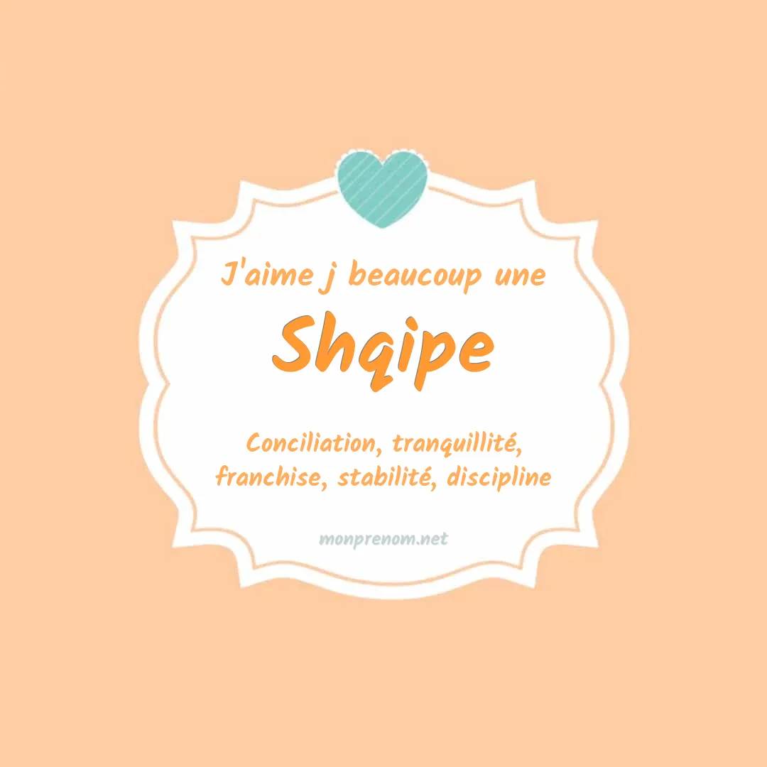 J'aime beaucoup Shqipe
