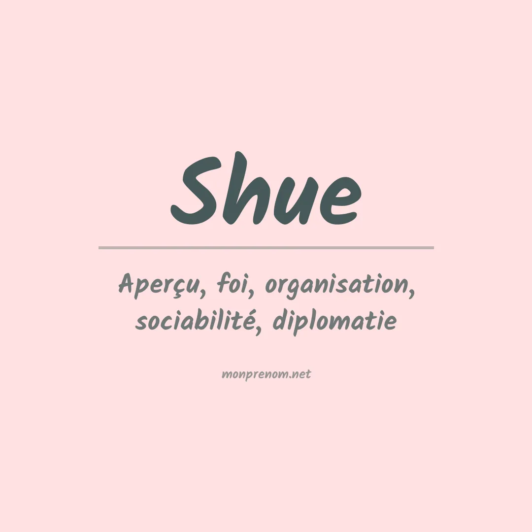 Prénom Shue