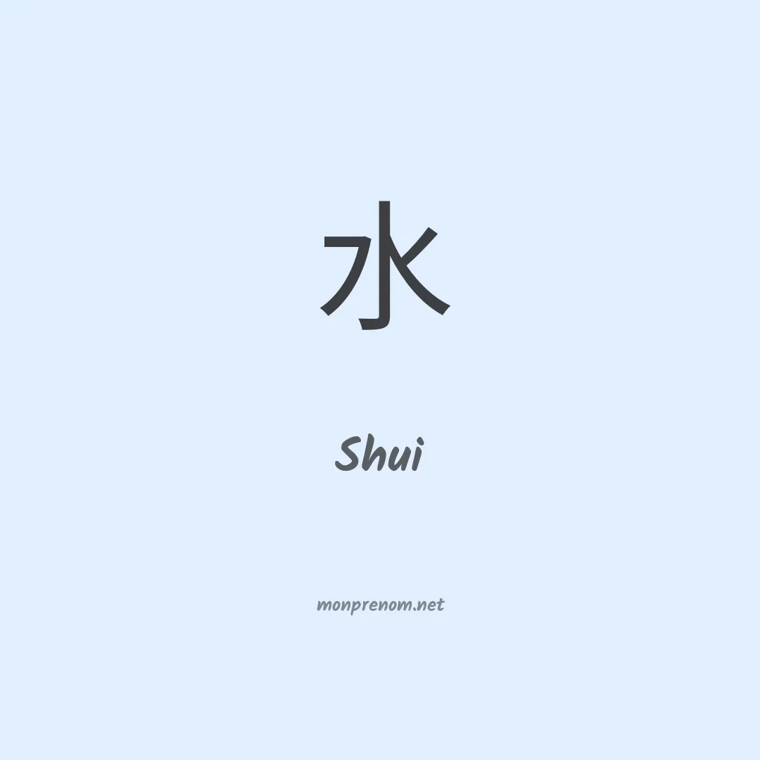 Shui en chinois