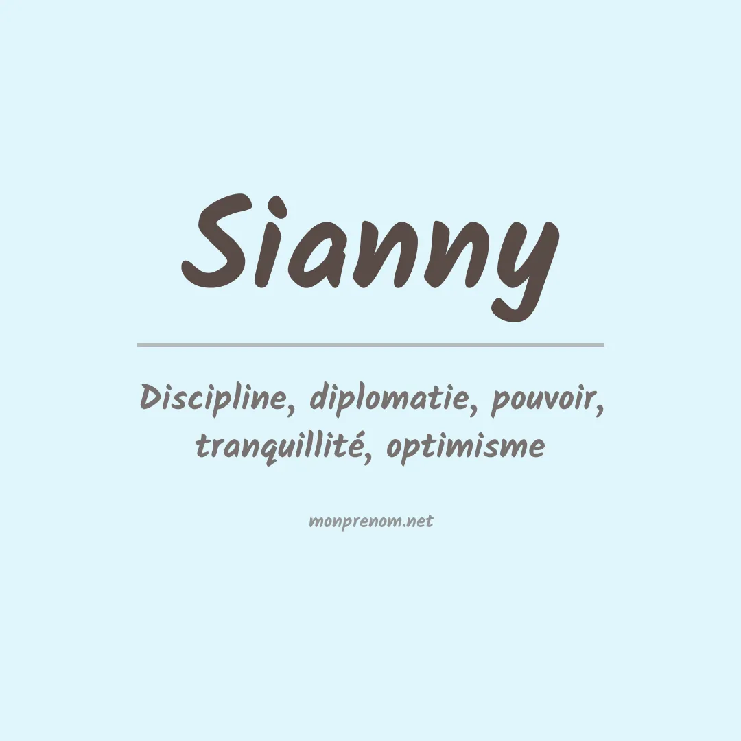 Prénom Sianny