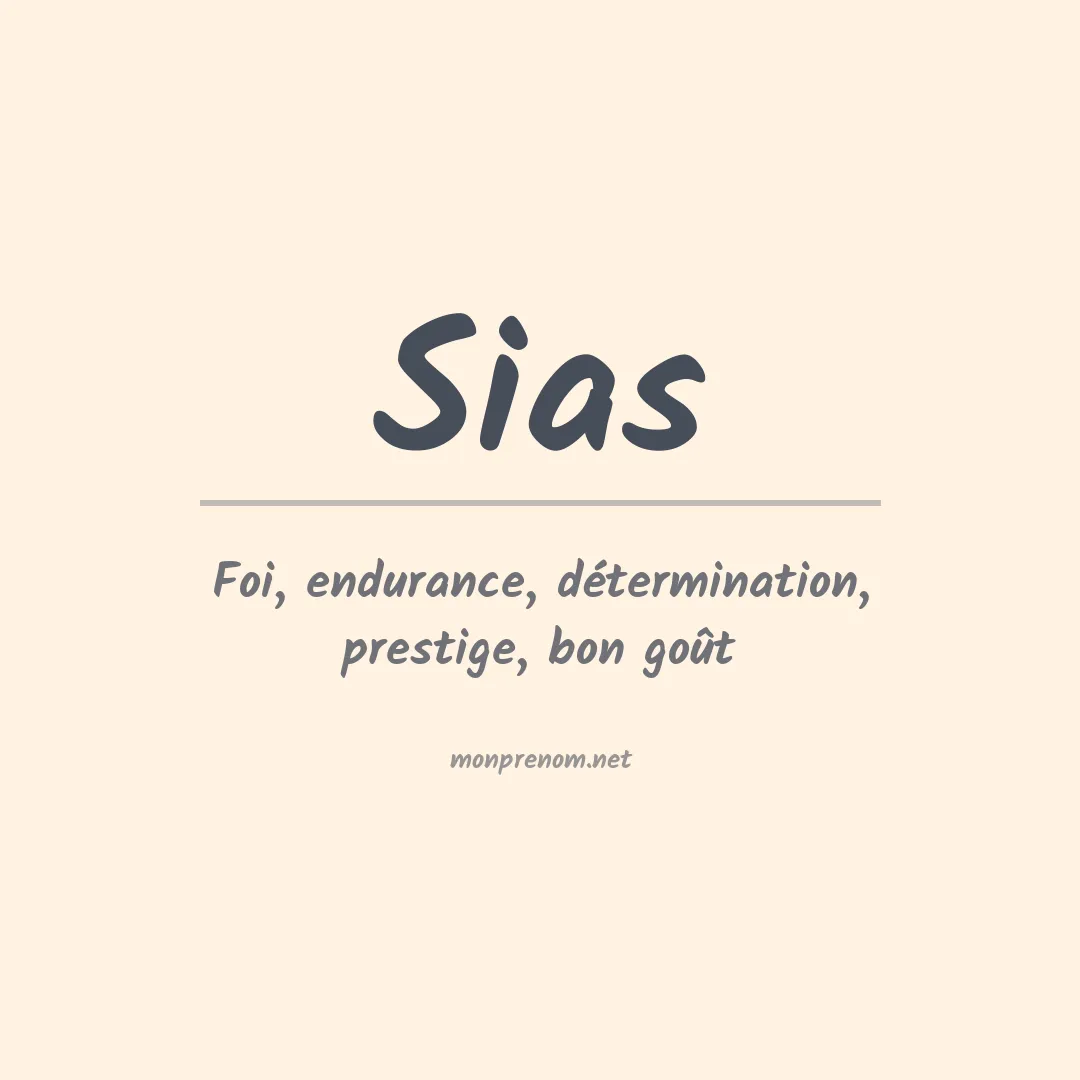 Prénom Sias