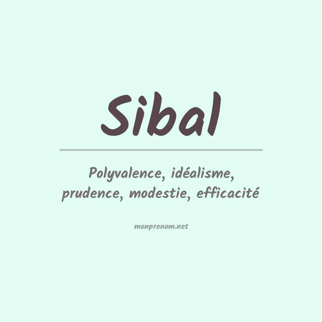 Prénom Sibal