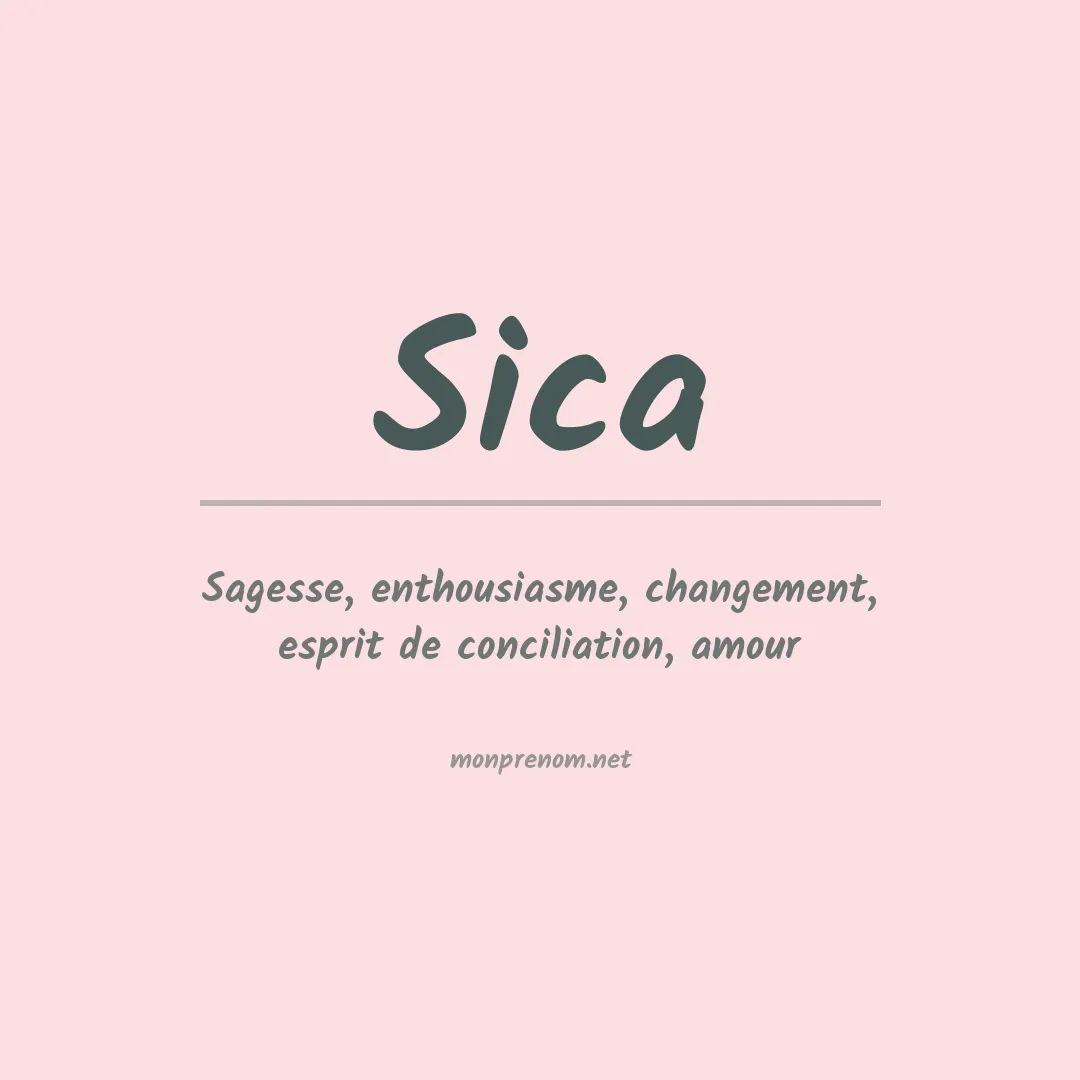 Prénom Sica