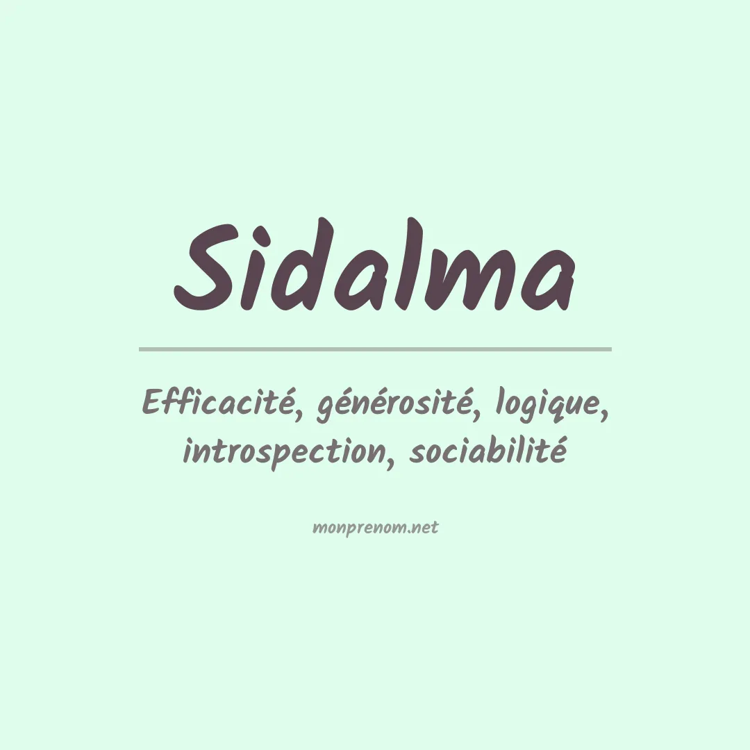 Prénom Sidalma