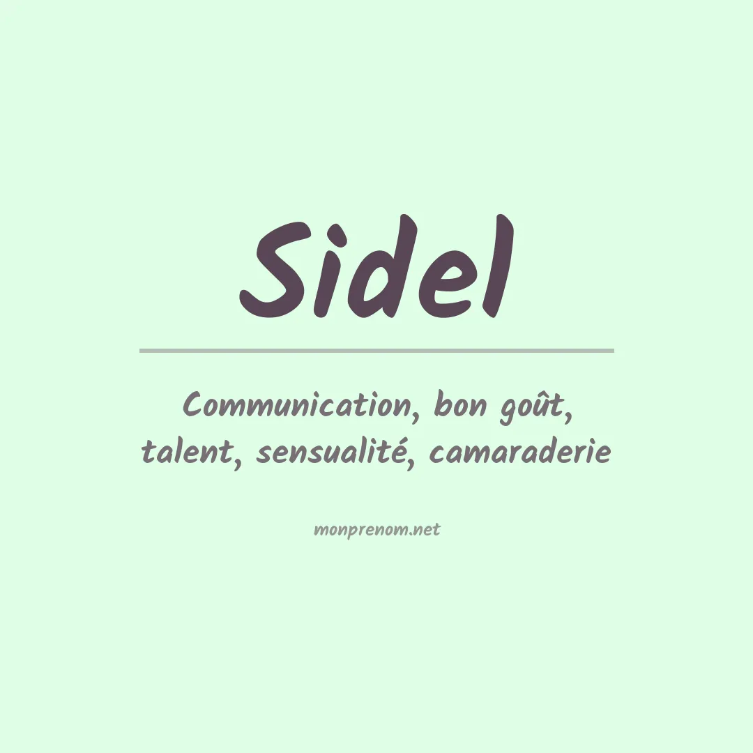 Prénom Sidel
