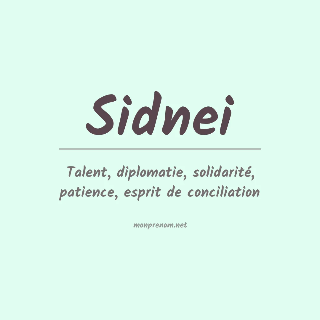 Prénom Sidnei