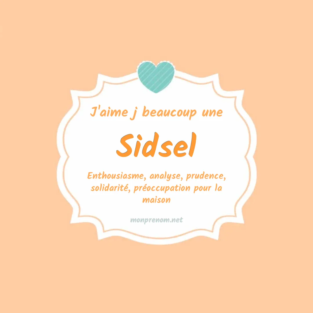 J'aime beaucoup Sidsel