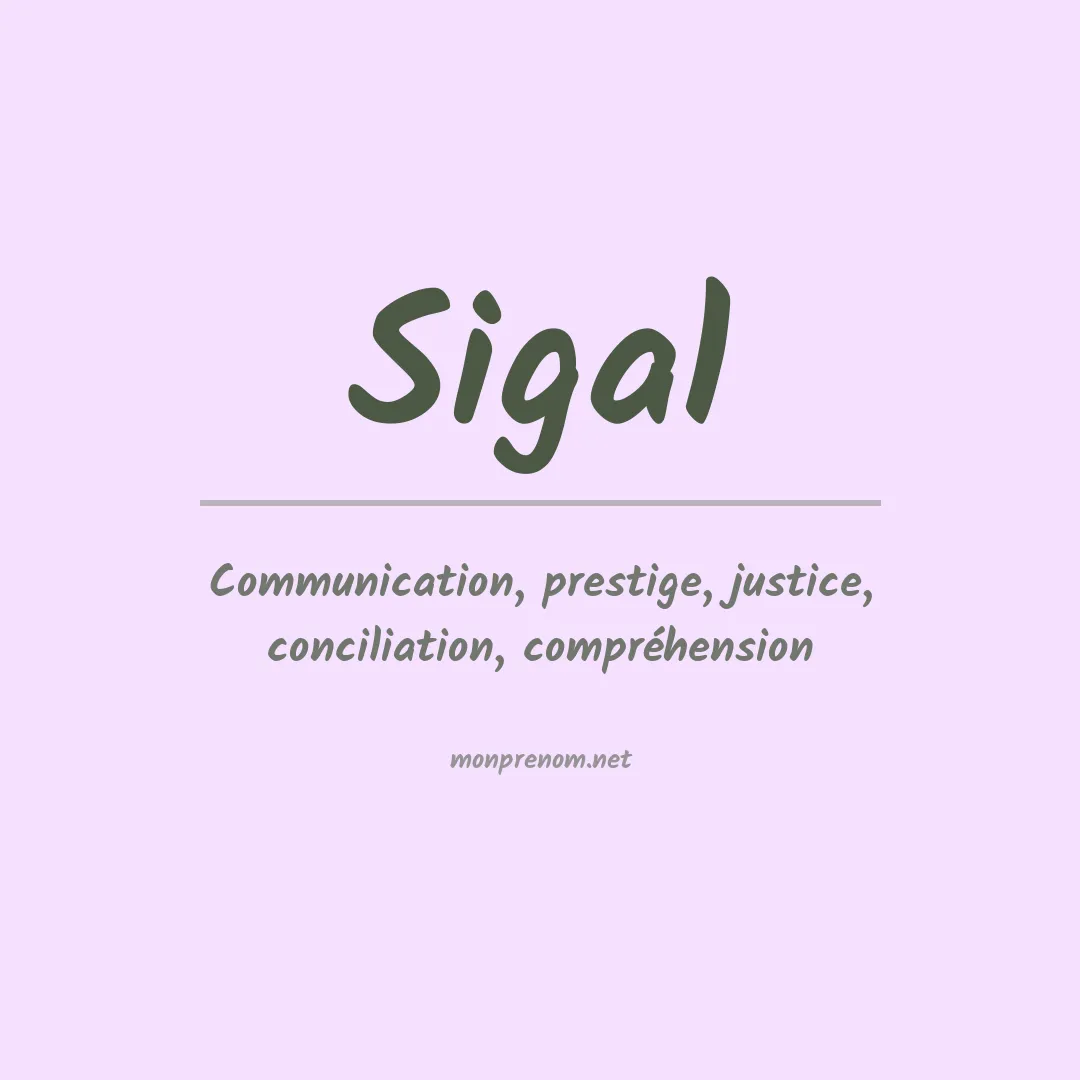 Prénom Sigal