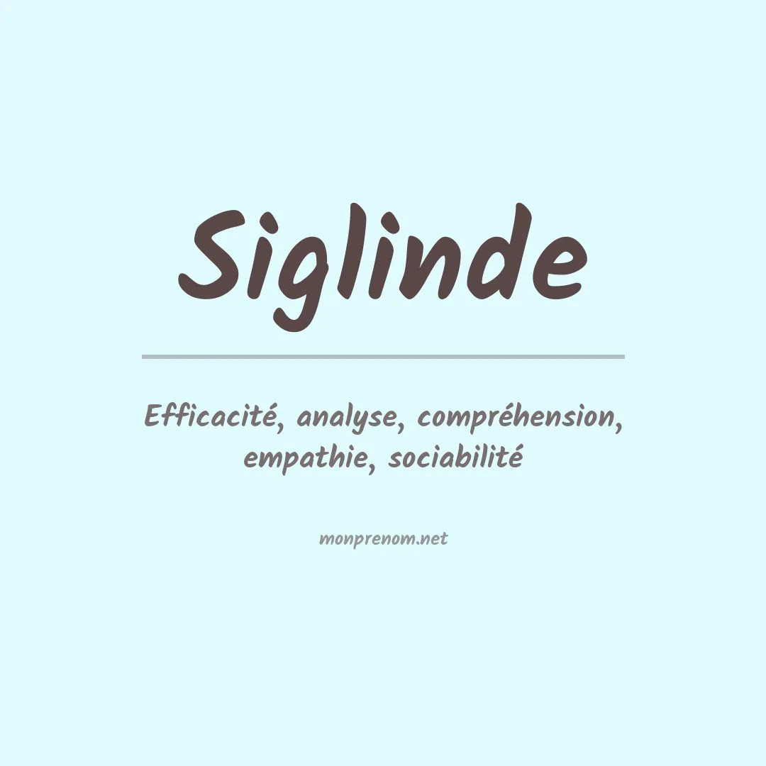Signification du prénom Siglinde