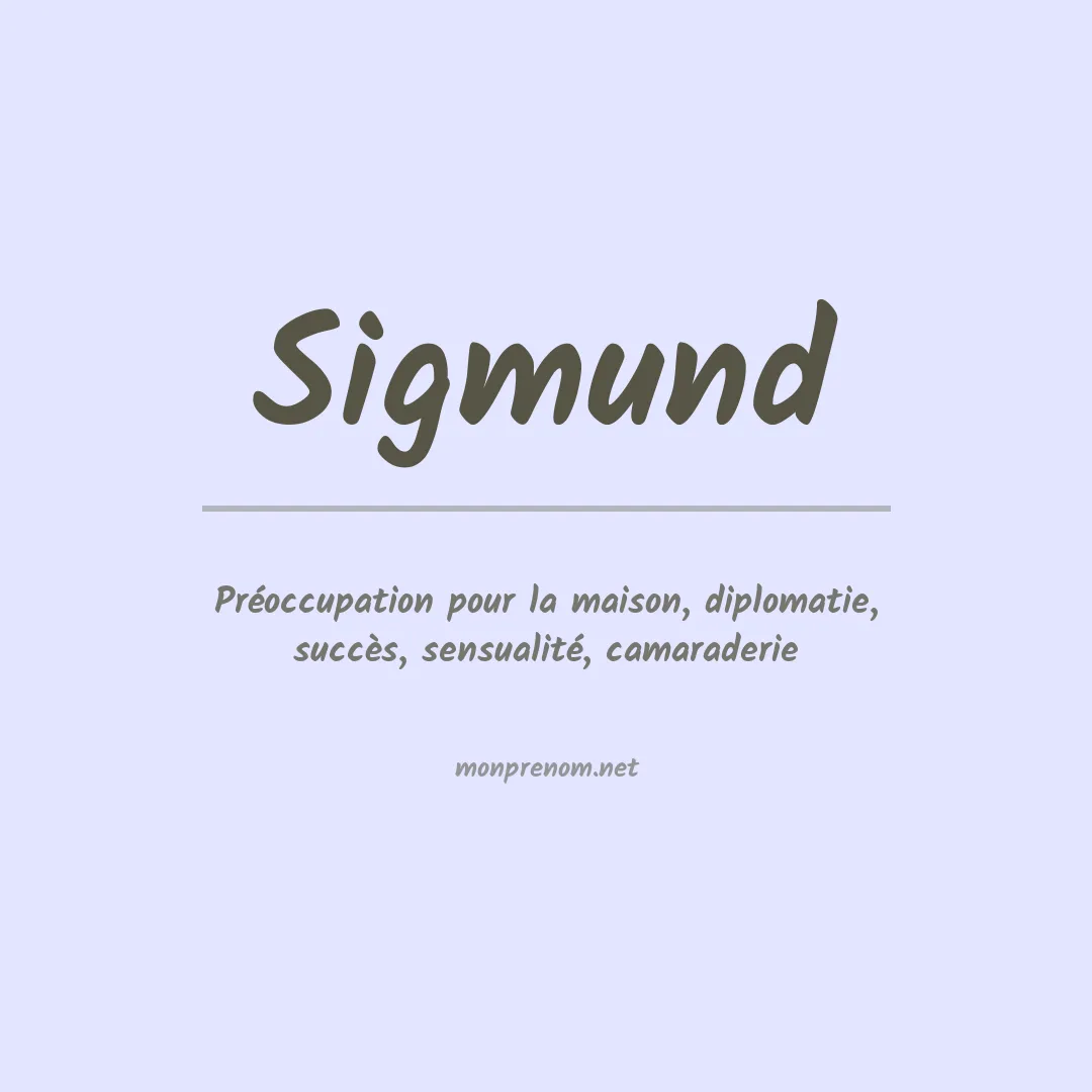 Prénom Sigmund