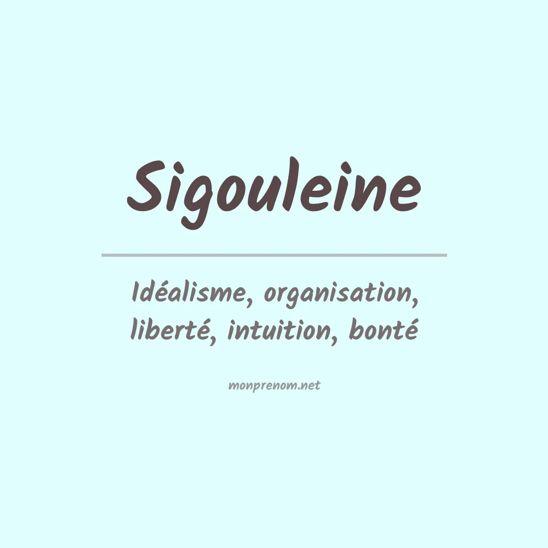 Prénom Sigouleine