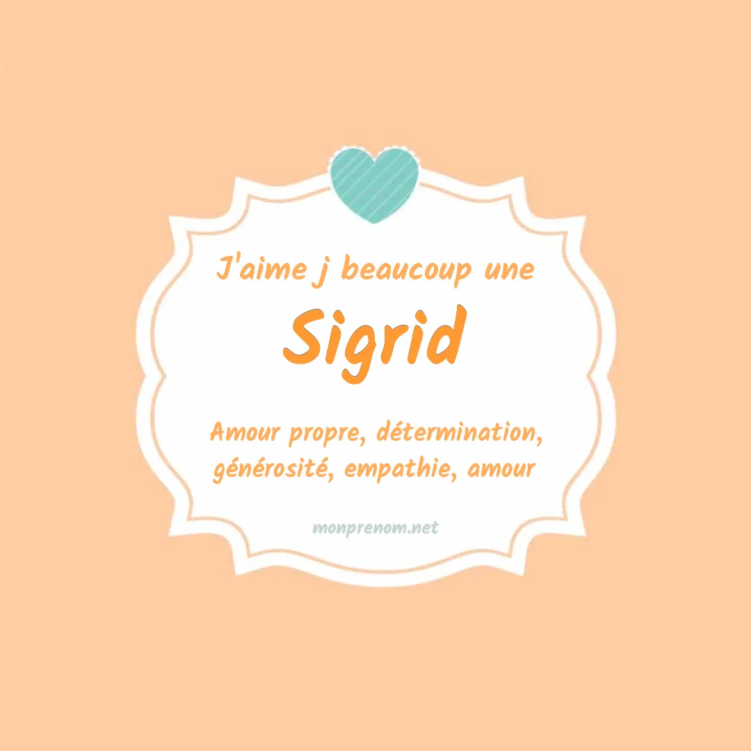 J'aime beaucoup Sigrid
