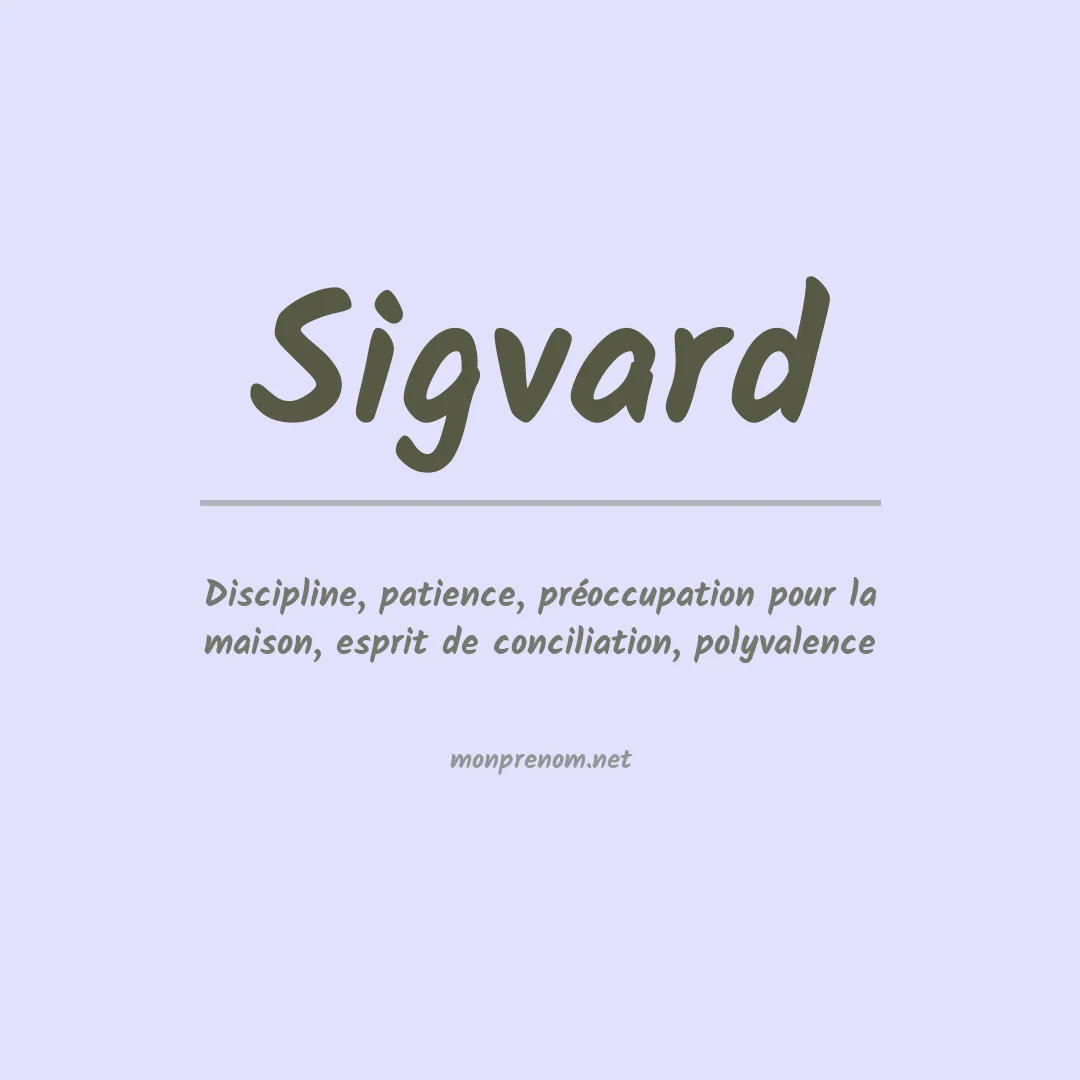 Signification du prénom Sigvard