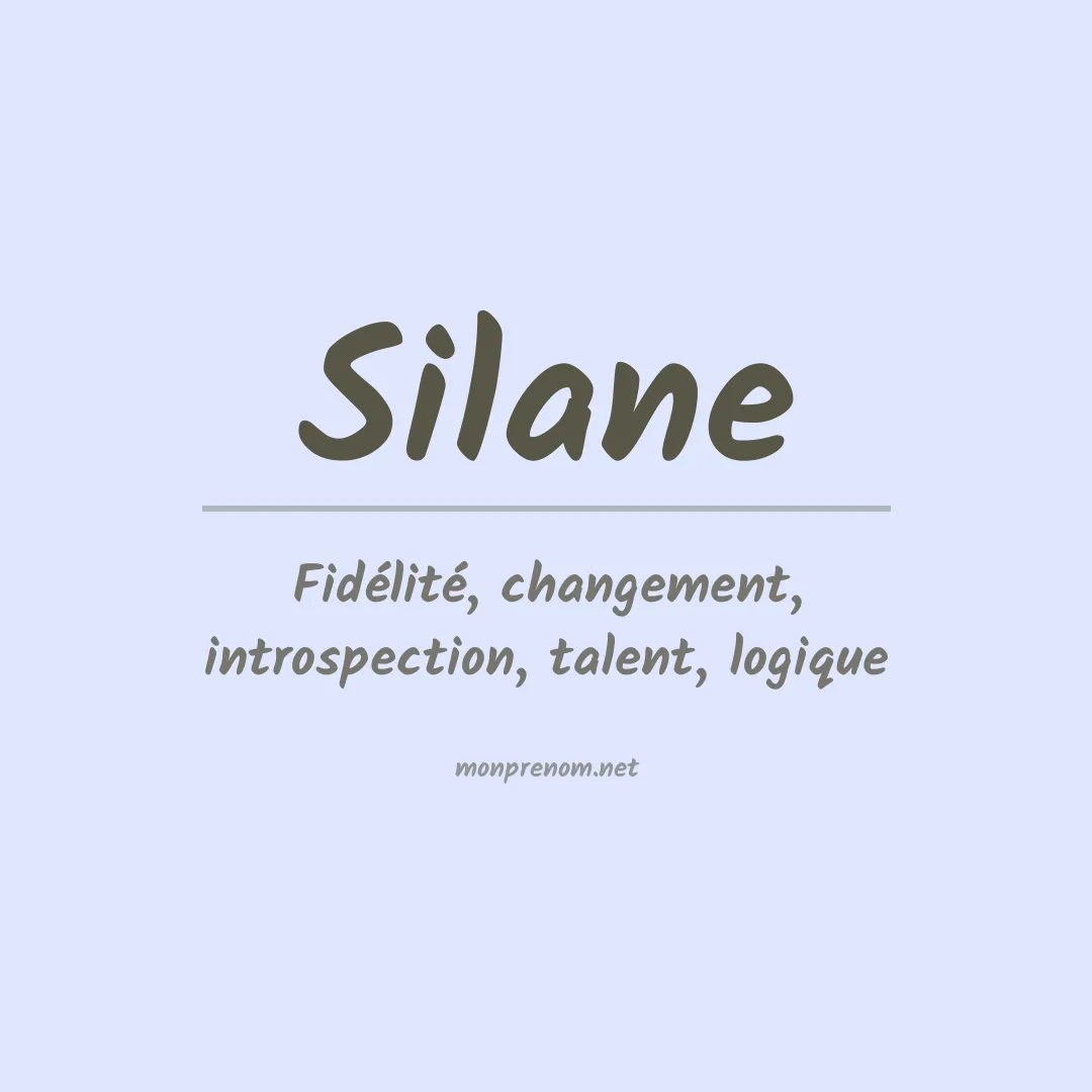 Prénom Silane