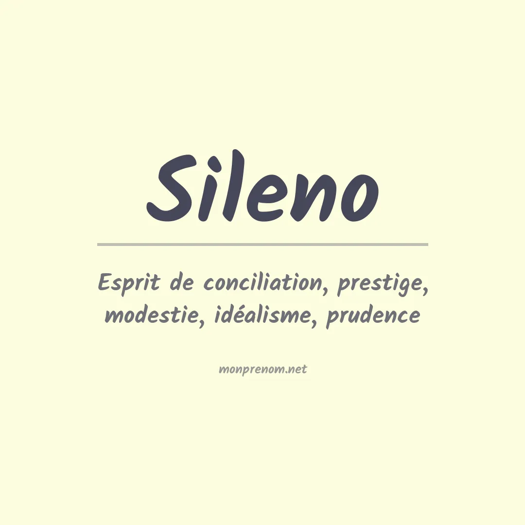 Signification du prénom Sileno