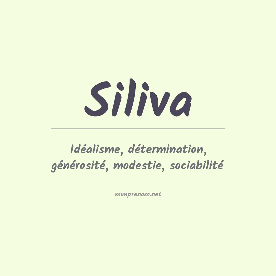 Signification du prénom Siliva