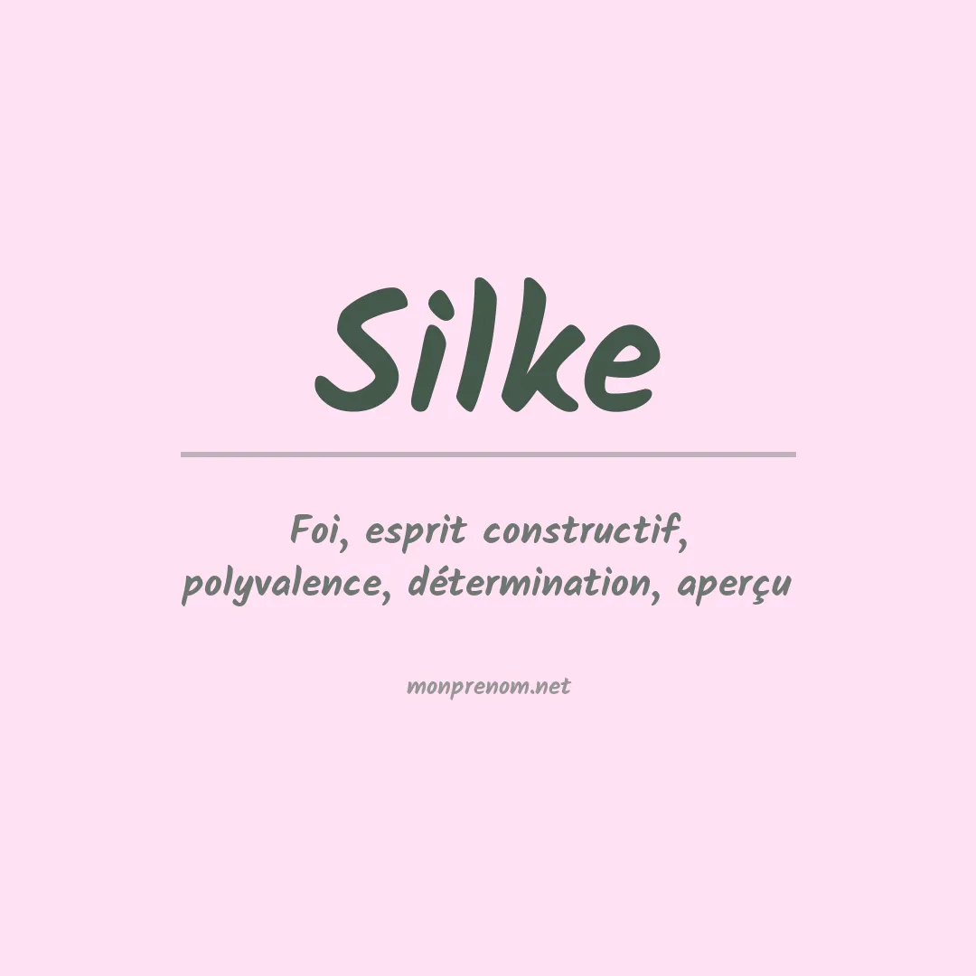 Prénom Silke