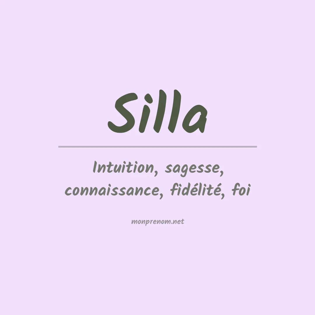 Prénom Silla