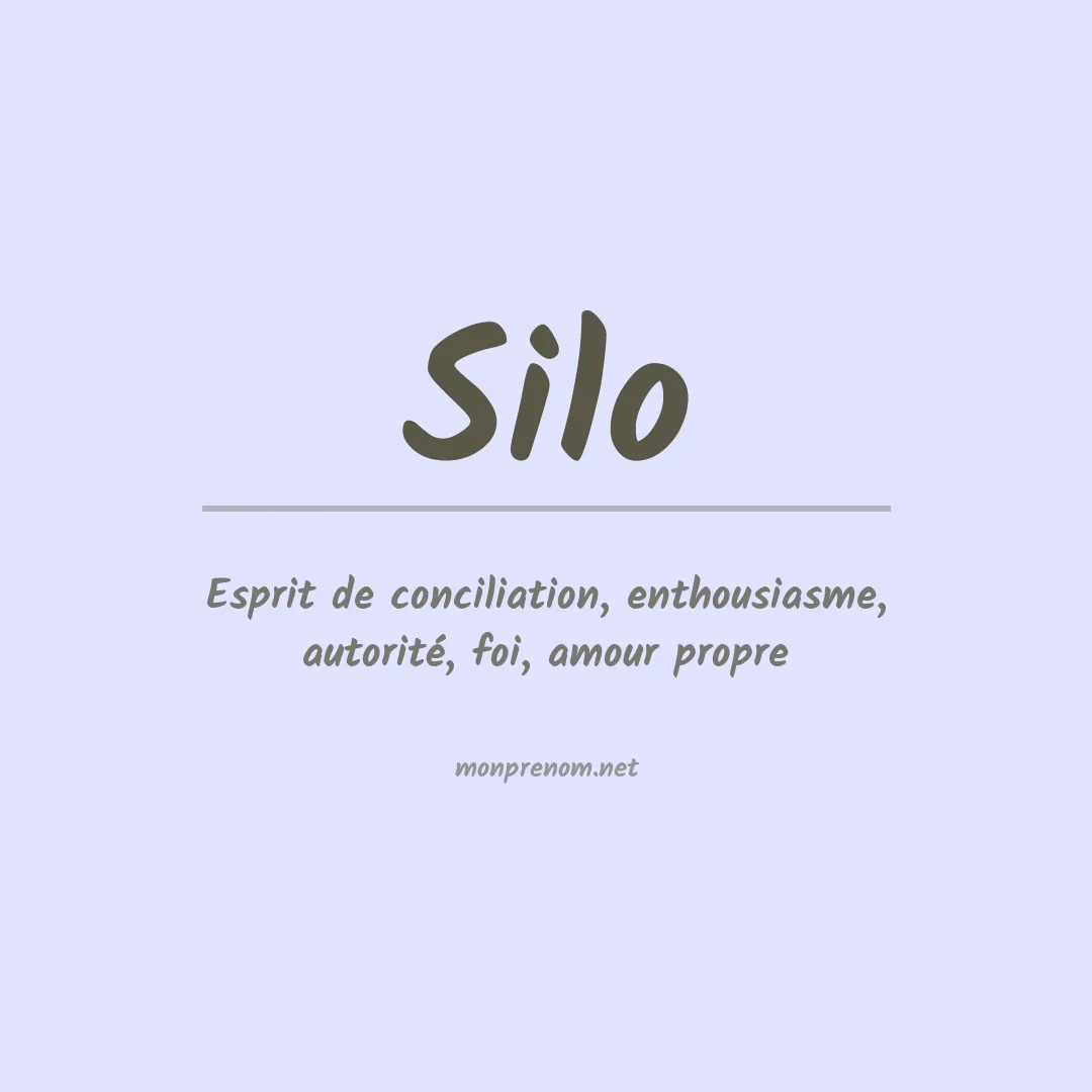 Prénom Silo