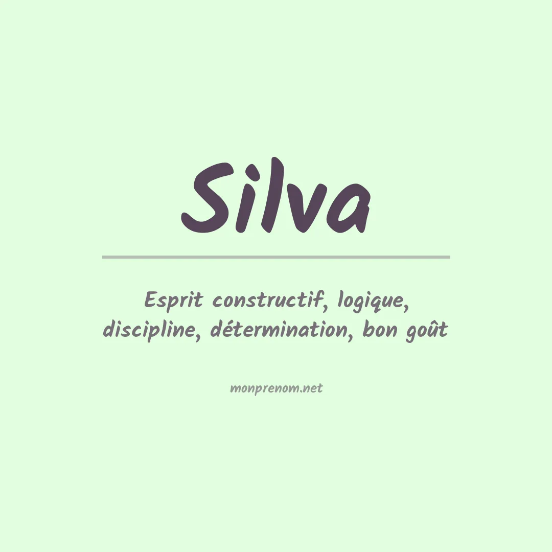 Prénom Silva